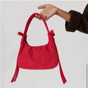 BAGGU X Sandy Liang Bow Bag Candy Apple Red